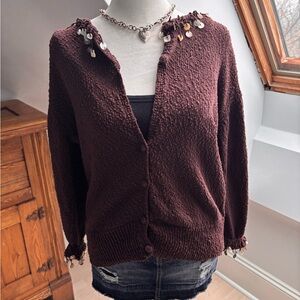 Bianca Nygård Embellished Knit Cardigan 🐚